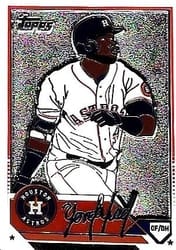 2023 Topps Update Enamel Pin Yordan Alvarez #1 card