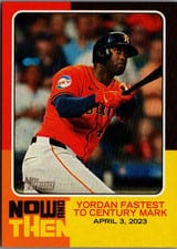 2024 Topps Heritage Now and Then Yordan Alvarez #NAT-4 card