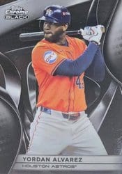 2025 Topps Chrome Black Base Set Yordan Alvarez #58 card