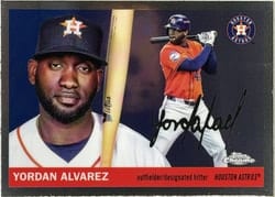 2025 Topps Chrome Platinum Base Set Yordan Alvarez #14 card