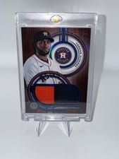 2025 Topps Tribute Single-Player Dual Relics Yordan Alvarez #DR-YA card