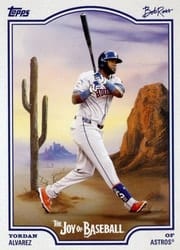 2025 Topps X Bob Ross: The Joy of Baseball Base Set Yordan Alvarez #18 card