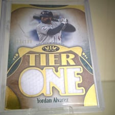 2026 Topps Tier One Tier One Relics Die-Cut Yordan Alvarez #T1RD-YA card