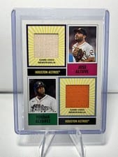 2025 Topps Heritage Dual Player MLB Collection Relics Yordan Alvarez / Jose Altuve #DPMCR-AAL card