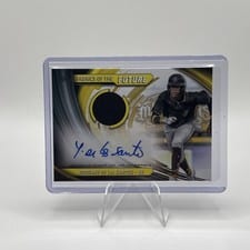 2024 Topps Pro Debut Fabrics of the Future Autograph Relics Yordany De Los Santos #FOTF-YD card