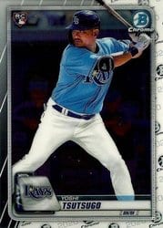 2020 Bowman Chrome Base Set Yoshi Tsutsugo #37 card