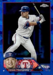 2023 Topps Chrome Sapphire Edition Base Set Yoshi Tsutsugo #404 card