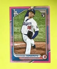 2024 Bowman Yoshinobu Yamamoto Pink #36 card