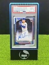 2024 Bowman Chrome Rookie Autographs Yoshinobu Yamamoto #CRA-YY card