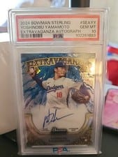 2024 Bowman Sterling Extravaganza Autographs Yoshinobu Yamamoto #SEA-YY card