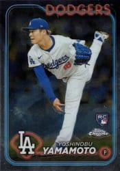 2024 Topps Chrome Base Set Yoshinobu Yamamoto #18 card