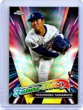2024 Topps Chrome Logofractor Edition Future Stars Yoshinobu Yamamoto #FSLE-8 card