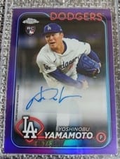 2024 Topps Chrome Update Autographs Yoshinobu Yamamoto #AC-YY card