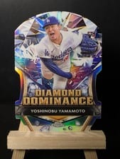 2024 Topps Chrome Update Diamond Dominance Yoshinobu Yamamoto #DD-3 card
