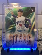 2024 Topps Chrome Update Stratospheric Stars Yoshinobu Yamamoto #SSC-13 card