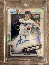2024 Topps Cosmic Chrome Autographs Yoshinobu Yamamoto #CCA-YY card