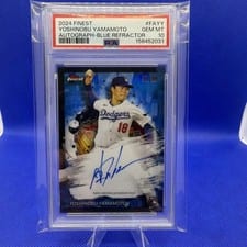 2024 Topps Finest Autograph Yoshinobu Yamamoto #FA-YY card
