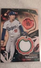 2024 Topps Holiday Relics Yoshinobu Yamamoto #RC-YY card