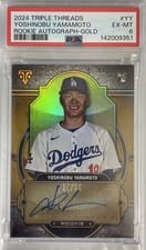 2024 Topps Triple Threads Rookie Autograph Yoshinobu Yamamoto #RA-YY card