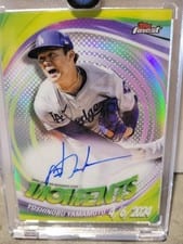 2025 Topps Finest Moments Autograph Yoshinobu Yamamoto #FMA-YY card
