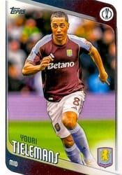 2025-26 Topps UEFA Club Competitions Base Set Youri Tielemans #8 card
