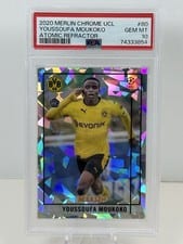 2020 Topps Merlin Chrome UEFA Champions League Youssoufa Moukoko #80 card