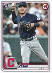 2020 Bowman Base Set Yu Chang #66 card