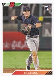 2020 Bowman Heritage Base Set Yu Chang #66 card