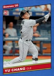 2020 Donruss Base Set Yu Chang #259b card