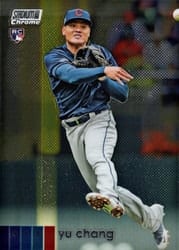2020 Stadium Club Chrome Base Set Yu Chang #86 card