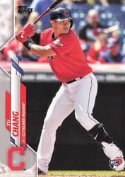 2020 Topps Base Set Yu Chang #590 card