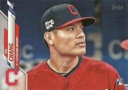 2020 Topps Base Set Yu Chang #590b card