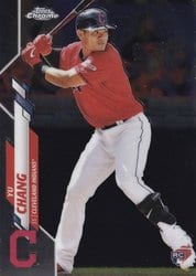 2020 Topps Chrome Base Set Yu Chang #173 card