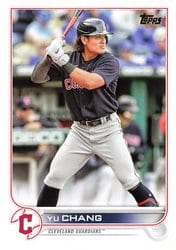 2022 Topps Update Base Set Yu Chang #US203 card