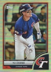 2023 Topps World Baseball Classic Base Set Yu Chang #37 card