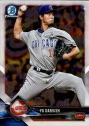 2018 Bowman Chrome Base Set Yu Darvish #30 card