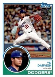 2018 Topps 1983 Topps Baseball 35th Anniversary Yu Darvish #83-25 card