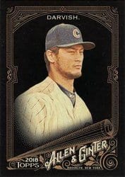 2018 Topps Allen & Ginter X Base Set Yu Darvish #37 card