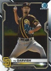 2021 Bowman Chrome Base Set Yu Darvish #16 card