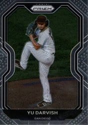 2021 Panini Prizm Base Set Yu Darvish #142 card