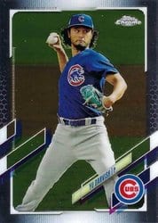 2021 Topps Chrome Base Set Yu Darvish #177 card