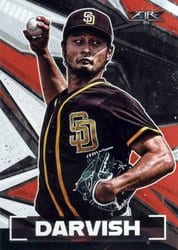 2021 Topps Fire Base Set Yu Darvish #160 card