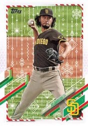 2021 Topps Holiday Base Set Yu Darvish #HW132 card