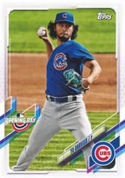 2021 Topps Opening Day Base Set Yu Darvish #5 card