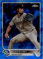 2022 Topps Chrome Sapphire Edition Base Set Yu Darvish #309 card