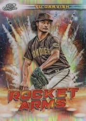 2022 Topps Cosmic Chrome Rocket Arms Yu Darvish #RA-4 card