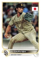 2022 Topps Japan Edition Base Set Yu Darvish #74 card