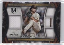 2022 Topps Museum Collection Single-Player Primary Pieces Quad Relics Yu Darvish #SPPPQR-YD card
