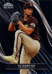 2024 Topps Chrome Black Base Set Yu Darvish #95 card