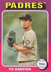 2024 Topps Heritage Mini Base Set Yu Darvish #130 card